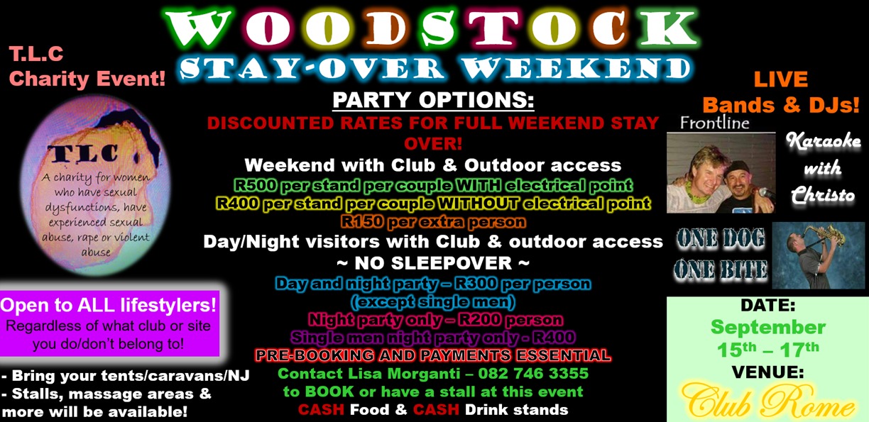 woodstock clubrome swingers weekend party